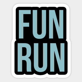 Fun run Sticker